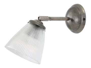 GADAR ART DECO HOLOPHANE WALL LIGHT - Handmade adjustable wall lamp by mullan lighting - view 2